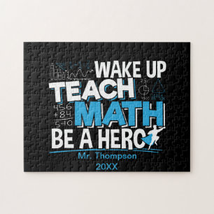 Puzzle Agradecimiento al profesor de matemáticas - Enseña