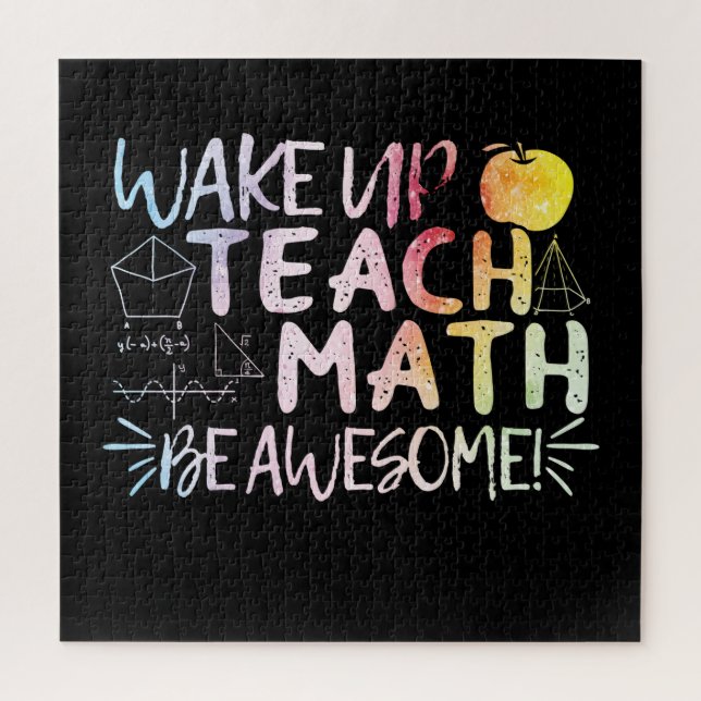 Puzzle Agradecimiento al profesor de matemáticas - Sé inc (Vertical)