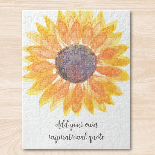 Puzzle Agrega Tu Propia Cita Inspiradora Girasol  (Subido por el creador)