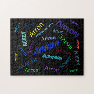 Puzzle Agregar cualquier nombre o palabra Multicolor