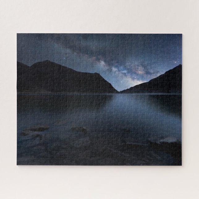 Puzzle Agua | Lakeshore de noche (Horizontal)