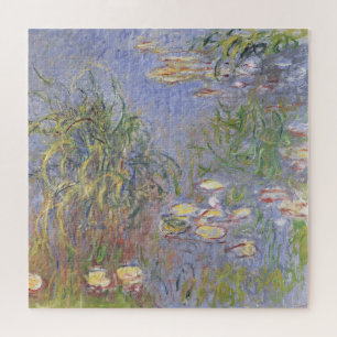 Puzzle Agua-Lirios de Claude Monet el , racimo de hierba