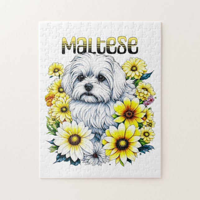 Puzzle Agua maltesa: arte australiano para dueños de perr (Vertical)