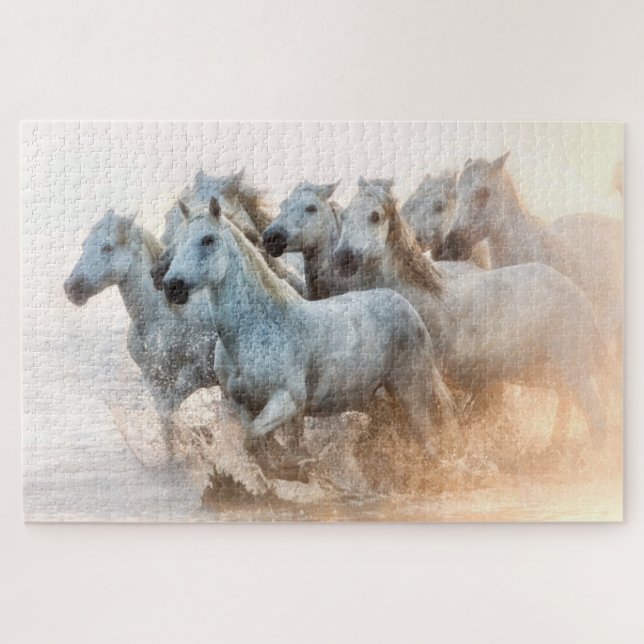 Puzzle Agua mediterránea al amanecer (Horizontal)