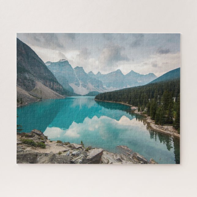 Puzzle Agua | Moraine Lake Alberta Canadá (Horizontal)
