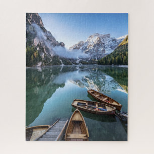 Puzzle Agua Pragser Wildsee Dolomitas Italia