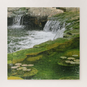 Puzzle agua, romance, paisaje, plantas, cascada, asia
