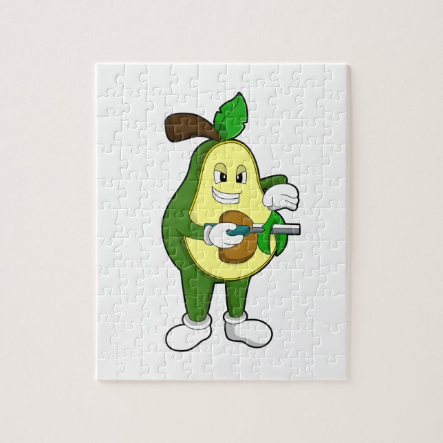 Puzzle Aguacate como peluquero con Razor (Vertical)