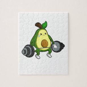 Puzzle Aguacate en gimnasia con barbería