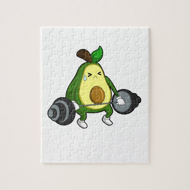 Puzzle Aguacate en gimnasia con barbería (Vertical)
