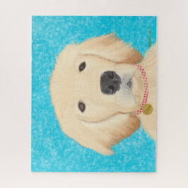 Puzzle Aguas azules de perro de Golden Retriever