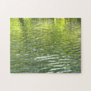 Puzzle Aguas de roble creek amarillo y verde foto natural