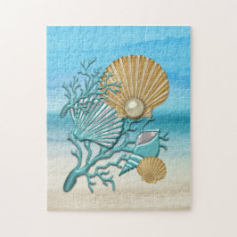 Puzzle Aguas marinas Aqua y Gold