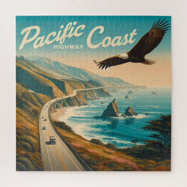 Puzzle Águila de la autopista de la costa del Pacífico (Vertical)