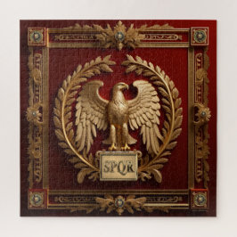 Puzzle Águila Imperial Romana Oromana sobre el Rojo No. 4