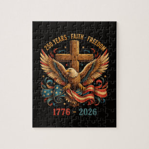 Puzzle Águila Patriótica 250 Años de Fe y Libertad