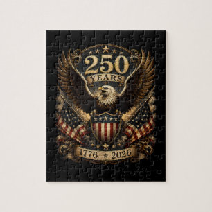 Puzzle Águila patriótica americana 1776 2026 250º 4 de ju