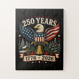 Puzzle Águila Patriótica de Navidad del 250 Aniversario d