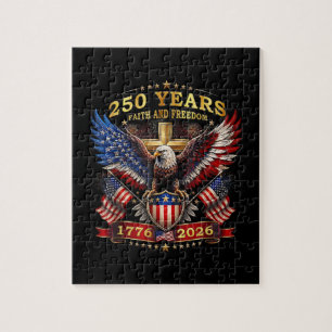 Puzzle Águila Patriótica Fe Libertad 250 Años 1776 2026