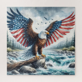 Puzzle Águila Patriótica Majestuosa