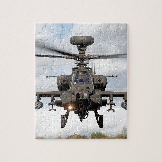 Puzzle ah 64 apache longbow helicóptero militar (Vertical)