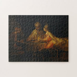 Puzzle Ahasuerus Haman Esther Rembrandt Barroco bíblico