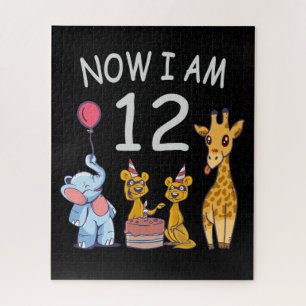 Puzzle Ahora tengo 12 años y duodécimo cumpleaños en el z