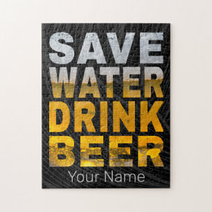 Puzzle Ahorra Agua Bebe Cerveza Dicho Para Despedida de S