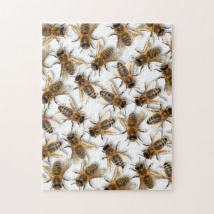 Puzzle ¡Ahorre la abeja! ¡Ahorre el mundo! Vive el dise