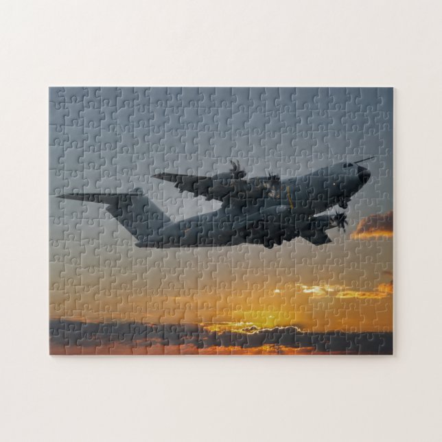 Puzzle Airbus A400M Al Atardecer (Horizontal)