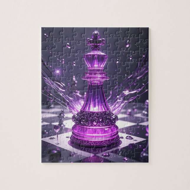 Puzzle Ajedrez Niebla Morada (Vertical)