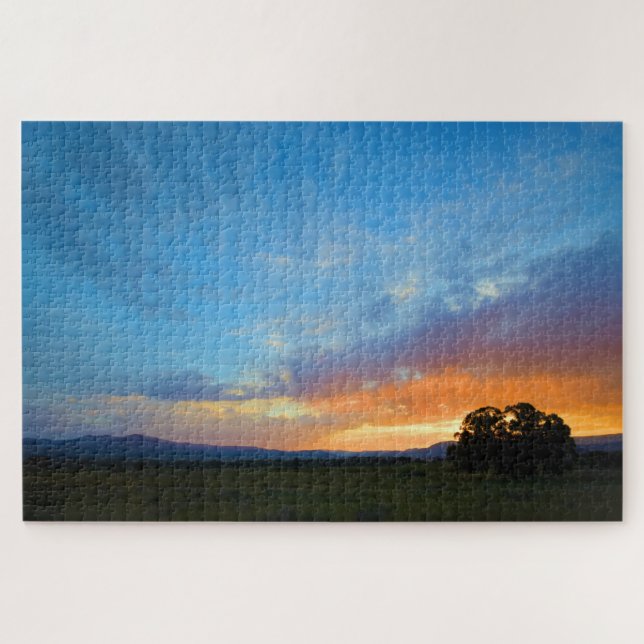 Puzzle Ajuste el cielo azul en Sunset 20x30 pulgadas (Horizontal)