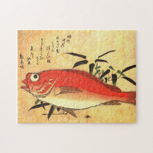 Puzzle Akodai - Colorida imagen japonesa de pescado de Hi