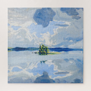 Puzzle Akseli Gallen-Kallela - Nubes sobre un lago
