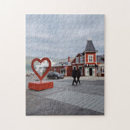 Puzzle Akureyri, Islandia fotografía callejera corta