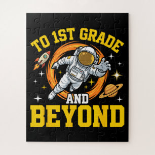Puzzle al estudiante de astronauta de 1er grado y más all