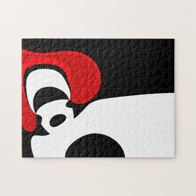 Puzzle Al Sr. Redd: Resumen Negro, Blanco y Rojo (Horizontal)