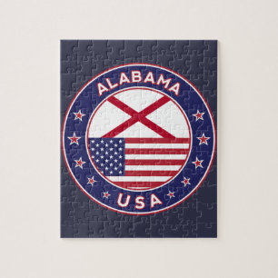 Puzzle Alabama, Estados Unidos, camiseta de Alabama, Alab