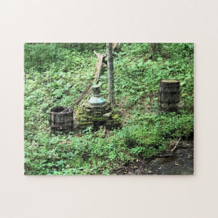 Puzzle Alambique de whisky en Mabry Mill, VA