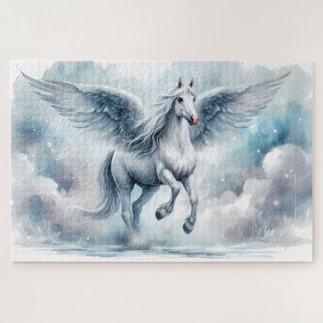 Puzzle Alas blancas de Pegasus Suave paisaje de sueños de (Horizontal)