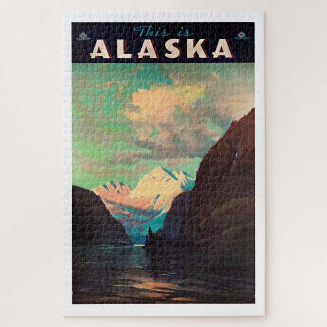 Puzzle Alaska - Viajes de época (Vertical)