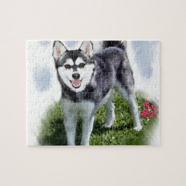 Puzzle Alaskan Klee Kai Art (Horizontal)