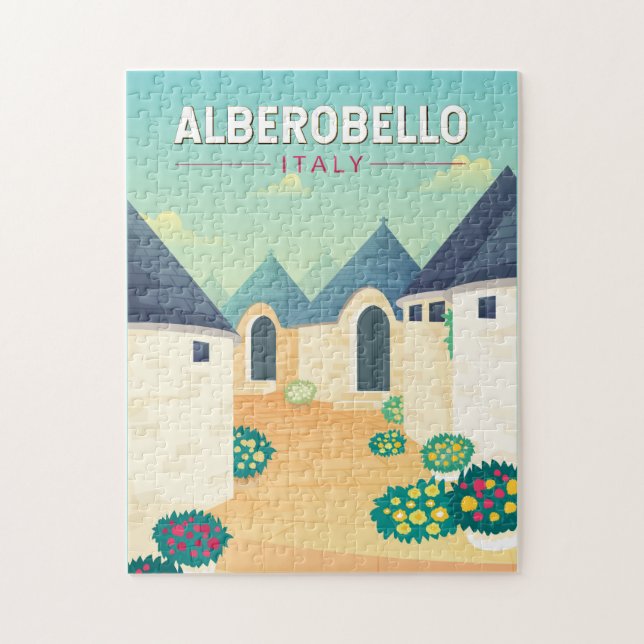 Puzzle Alberobello Italia Viaje Arte Vintage (Vertical)