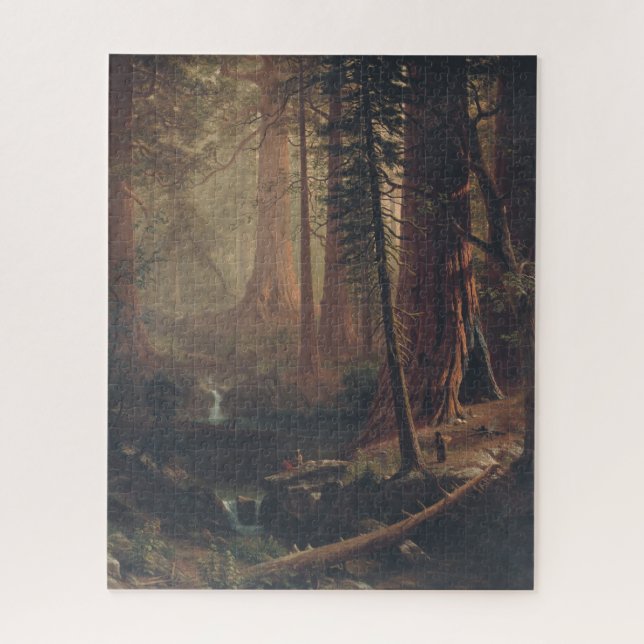 Puzzle Albert Bierstadt Giant Redwood Trees de California (Vertical)