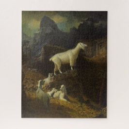Puzzle Albert Bierstadt Rocky Mountain Goats Jigsaw Puzzl
