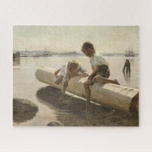 Puzzle Albert Edelfelt - Dos chicos en un registro