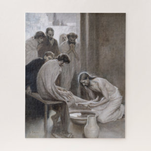Puzzle Albert Edelfelt - Jesús lavando pies de discípulos
