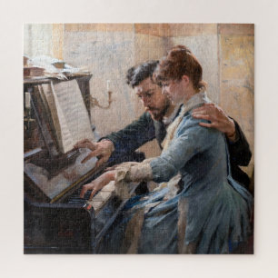 Puzzle Albert Edelfelt - Jugando el piano