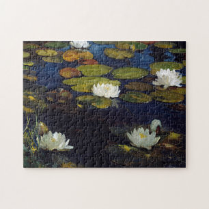 Puzzle Albert Edelfelt - Water Lilies, Estudio