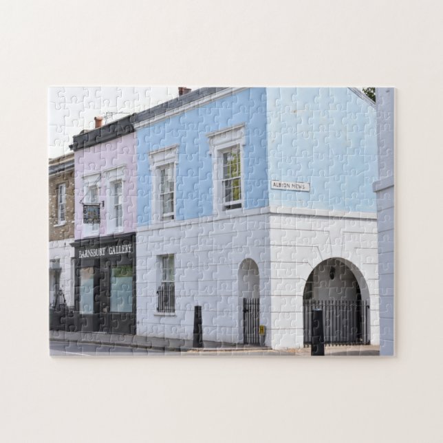 Puzzle Albion Mews Pastel Houses Islington London Inglate (Horizontal)